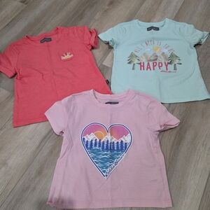 Eddie Bauer Kids Short Sleeve Tees - Coral, Mint, Pink